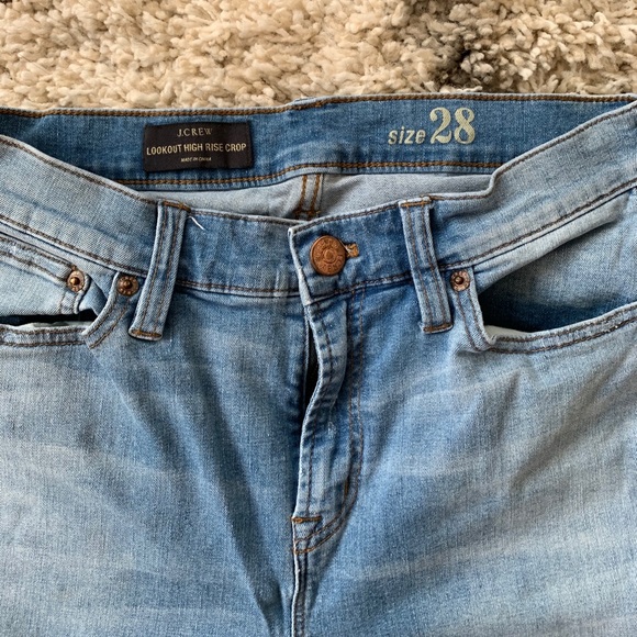 J.Crew Lookout High Rise Crop Jeans - Picture 2 of 4